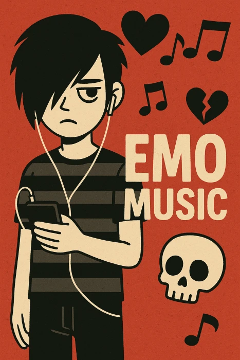 EMO: Subgenre Musik yang Suram, Emosional, Tapi Relate Banget Sama Hidup!