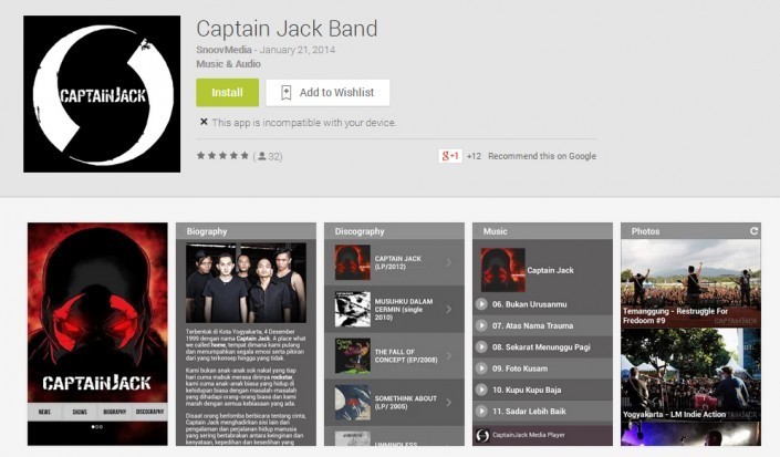 Captain Jack Mobile Android: Penggabungan Rock Dan Teknologi