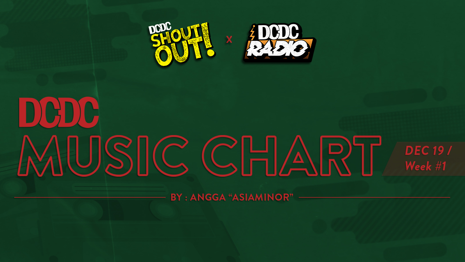 DCDC Music Chart - #1st Week of Desember 2019