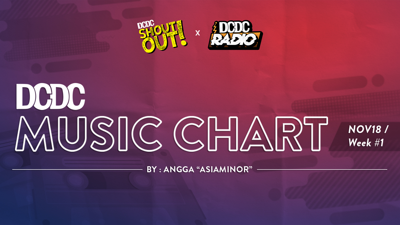 DCDC Music Chart - #1st Week of November 2018