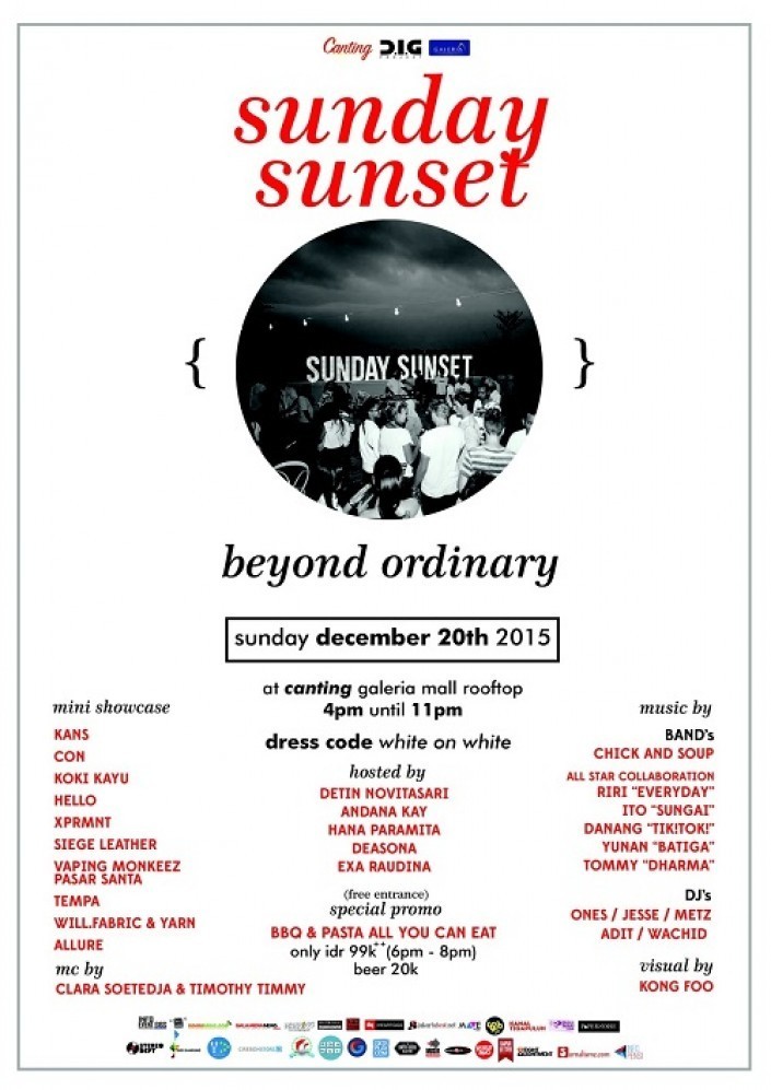 D.I.G PROJECT x Canting Restaurant: SUNDAY SUNSET Vol 4 (SS4)