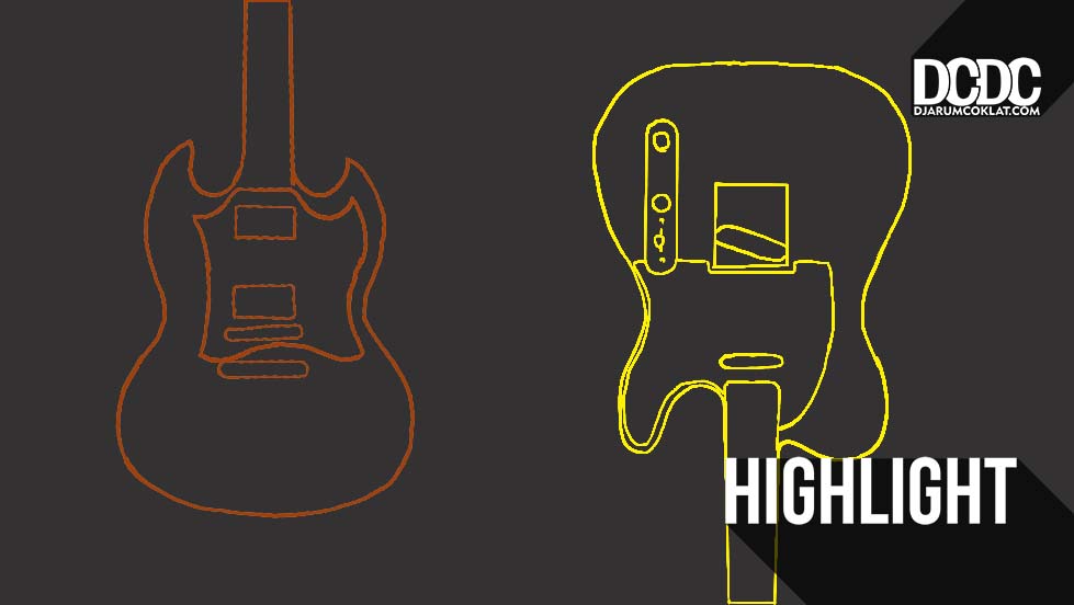 Dua Kubu Gitar: Gibson SG dan Fender Telecaster