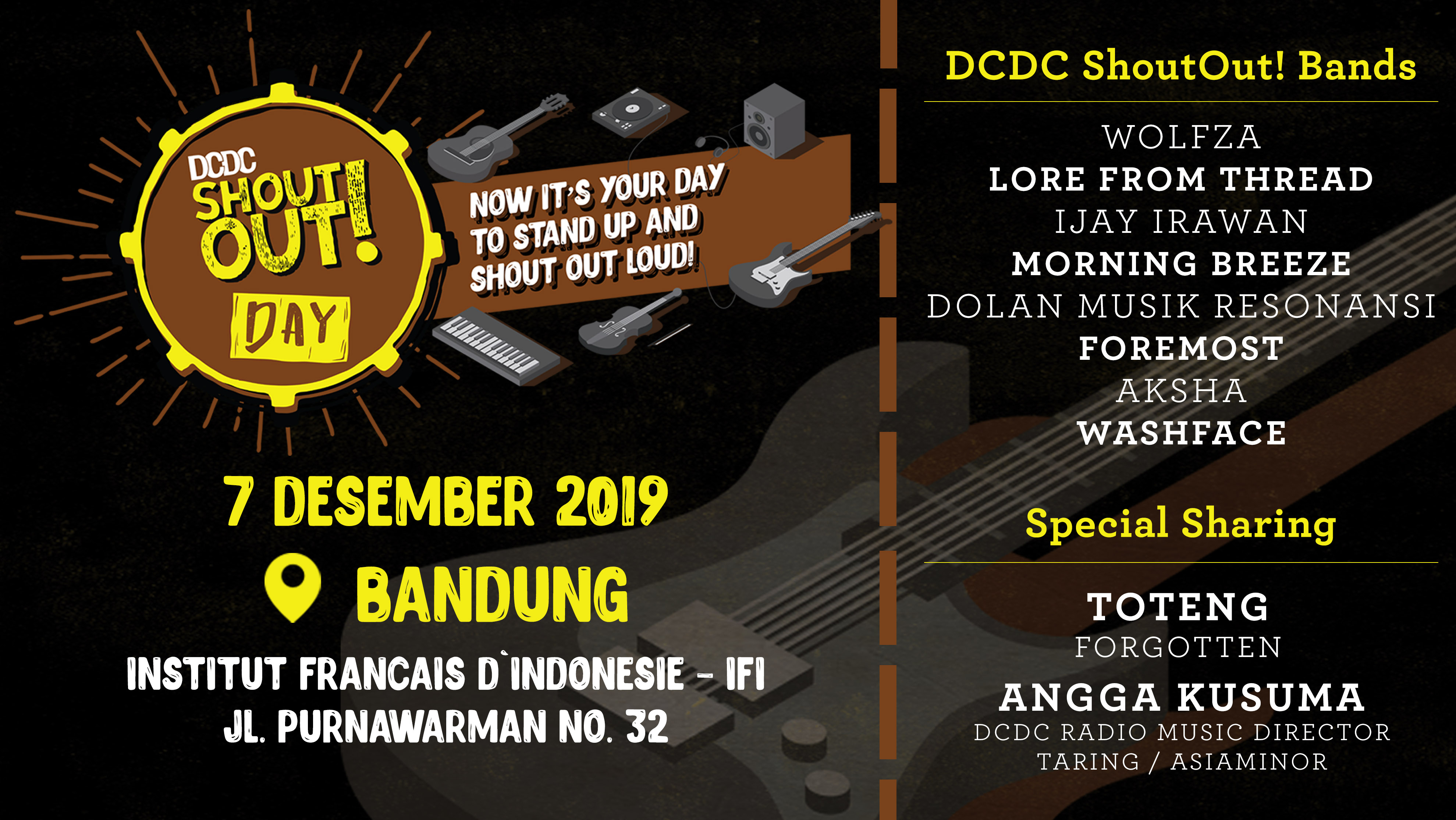 DCDC ShoutOut! Day Kembali Wadahi Potensi Band dan Musisi Bandung